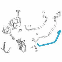 OEM 2014 GMC Sierra 3500 HD Outlet Hose Diagram - 84314755