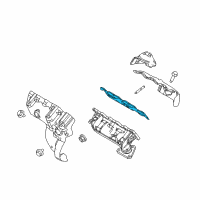 OEM Ford Police Interceptor Sedan Manifold Gasket Diagram - AA5Z-9448-D