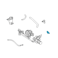 OEM 2010 Lincoln Town Car Power Steering Pump Outlet Diagram - F1VY-3C633-A