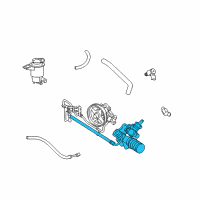 OEM Mercury Pressure Hose Diagram - 6W1Z-3A719-B