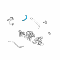 OEM 2011 Mercury Grand Marquis Return Hose Diagram - 6W1Z-3A713-B