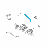 OEM 2010 Mercury Grand Marquis Reservoir Hose Diagram - 9W7Z-3691-C