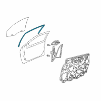 OEM 2012 Chrysler 200 WEATHERSTRIP-Front Door Glass Diagram - 5074560AI