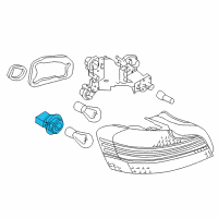 OEM BMW 1 Series M Bulb Socket Diagram - 63-21-7-164-919