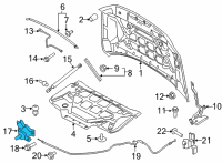 OEM 2022 Ford F-150 LATCH ASY - HOOD Diagram - ML3Z-16700-A