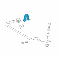 OEM 2006 Lincoln Mark LT Stabilizer Bar Bracket Diagram - 4L3Z-5486-AA