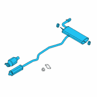 OEM Lincoln Muffler & Pipe Diagram - DP5Z-5230-J