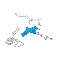 OEM 2005 Honda Accord Passage, Water Diagram - 19410-RCJ-A00