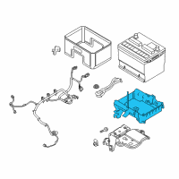 OEM 2017 Ford Police Interceptor Utility Battery Tray Diagram - AG1Z-10732-D