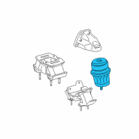 OEM 2007 Lexus IS350 INSULATOR, Engine Mounting Diagram - 12361-31201