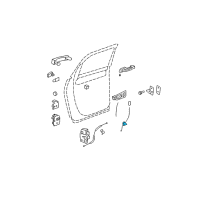 OEM Saturn Lock Rod Diagram - 22799147