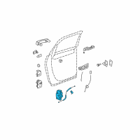 OEM 2008 GMC Acadia Latch Diagram - 19257148