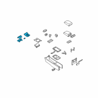 OEM 2008 Infiniti G35 FINISHER-Console Indicator Diagram - 96941-JK61A