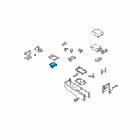 OEM Infiniti G35 Cup Holder Assembly Diagram - 68430-JK00B