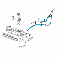 OEM 2020 GMC Yukon Filler Pipe Diagram - 84695998