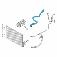 OEM BMW X3 Suction Pipe Evaporator-Compressor Diagram - 64-53-9-228-240