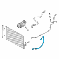 OEM BMW X3 Pressure Hose, Compressor-Condenser Diagram - 64-53-9-382-725