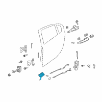 OEM 2008 Pontiac G8 Handle, Rear Side Door Inside Diagram - 92213455