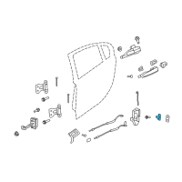 OEM Chevrolet Silverado 2500 HD Upper Striker Diagram - 20951578