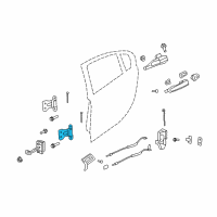 OEM 2009 Pontiac G8 Lower Hinge Diagram - 92216610