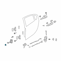 OEM Pontiac G8 Door Check Nut Diagram - 11569646