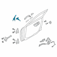 OEM 2019 Hyundai Veloster N Door Key Sub Set, Left Diagram - 81970-J3A00