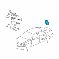 OEM 2006 Cadillac STS Module Asm-Electronic Suspension Control Diagram - 15816809