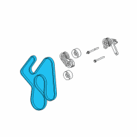 OEM 2007 Chrysler Aspen Belt-SERPENTINE Diagram - 53032805AB