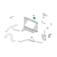 OEM Honda Accord Crosstour Cap, Radiator (Denso) Diagram - 19045-RAA-003