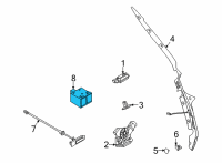 OEM 2021 Nissan Armada Switch Assy-Back Door Opener Diagram - 25140-6RA0A