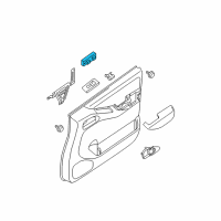 OEM 2014 Nissan Frontier Switch Assy-Power Window, Main Diagram - 25401-ZP50A