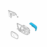 OEM 2004 Honda Accord Housing Cap, Driver Side Diagram - 76251-SDA-A01