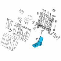 OEM Lincoln Armrest Assembly Diagram - GJ7Z-7867112-CA