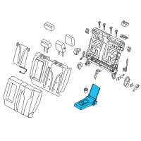 OEM 2016 Lincoln MKC Armrest Assembly Diagram - GJ7Z-7867112-CA