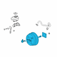 OEM 2009 Pontiac G8 Power Brake Booster ASSEMBLY (Vacuum) (Service) Diagram - 92213529