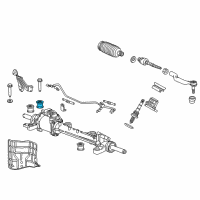 OEM 2013 Acura TSX Bush, Steering Gear Box Mounting Diagram - 53685-TL0-G51