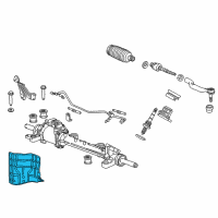 OEM Honda Crosstour Baffle, EPS Heat Diagram - 53692-TP6-A00