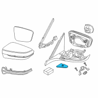 OEM 2021 BMW 740i xDrive Set, Mirror Base Caps Diagram - 51-16-7-444-265