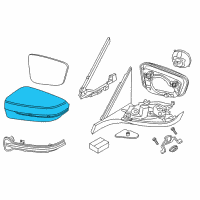 OEM BMW Cover Cap, Primed, Right Diagram - 51-16-7-422-720