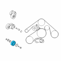 OEM 2017 Infiniti Q70L Pulley-Idler Diagram - 11927-1CA0A