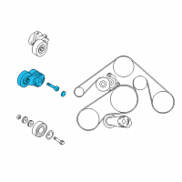 OEM Infiniti M56 Tensioner Assy-Auto Diagram - 11955-1CA1A