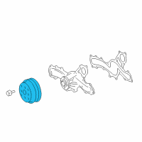 OEM Lexus RC300 PULLEY, Water Pump Diagram - 16173-31010