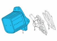 OEM Kia COOLER ASSY-OIL Diagram - 264103N300