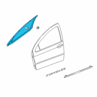 OEM Chrysler LHS Molding-Front Door Diagram - 4805525AD