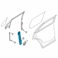 OEM 2017 Ford Explorer Window Regulator Diagram - BB5Z-7827009-A