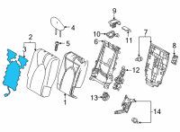OEM Toyota Highlander Seat Back Heater Diagram - 87530-0E200