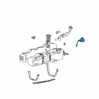 OEM Mercury Cougar Fuel Cap Diagram - F5TZ-9030-B