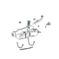 OEM 2005 Ford F-350 Super Duty Fuel Pump Gasket Diagram - XC3Z-9276-AA