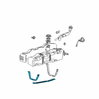 OEM 2001 Ford F-250 Super Duty Support Strap Diagram - F81Z-9054-BA