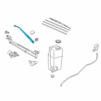 OEM 2015 Toyota Tacoma Wiper Arm Diagram - 85221-04030